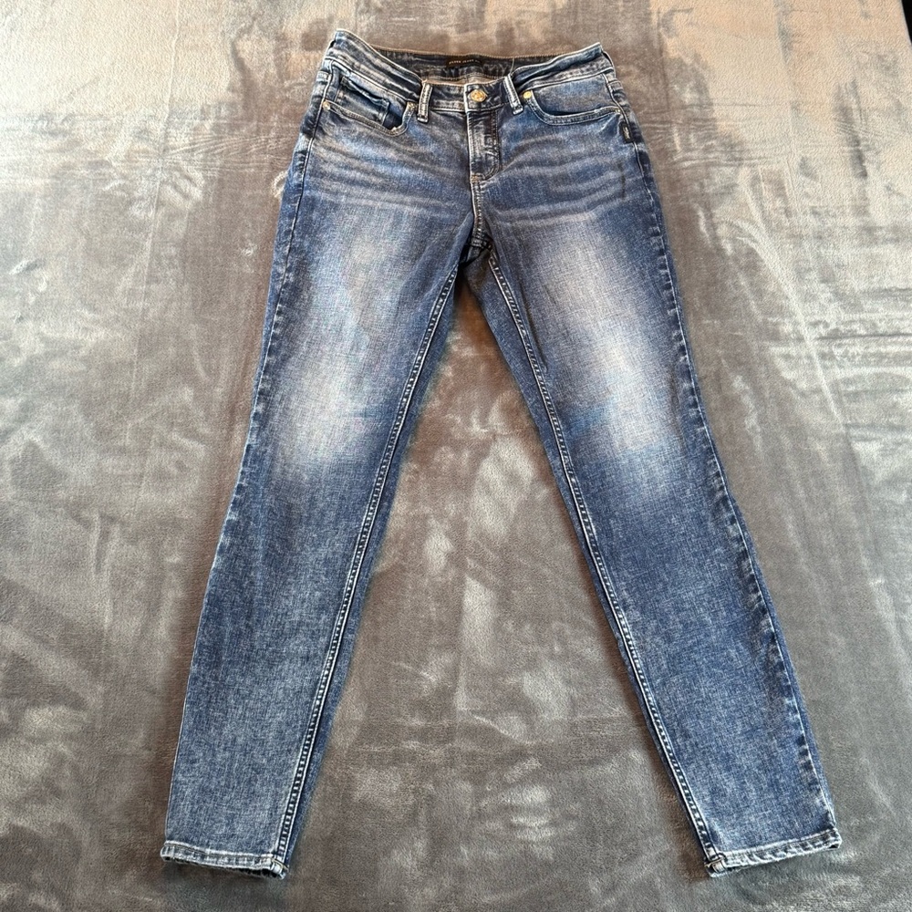 Silver Jeans Women's Skinny Jeans - Faded Blue Wash